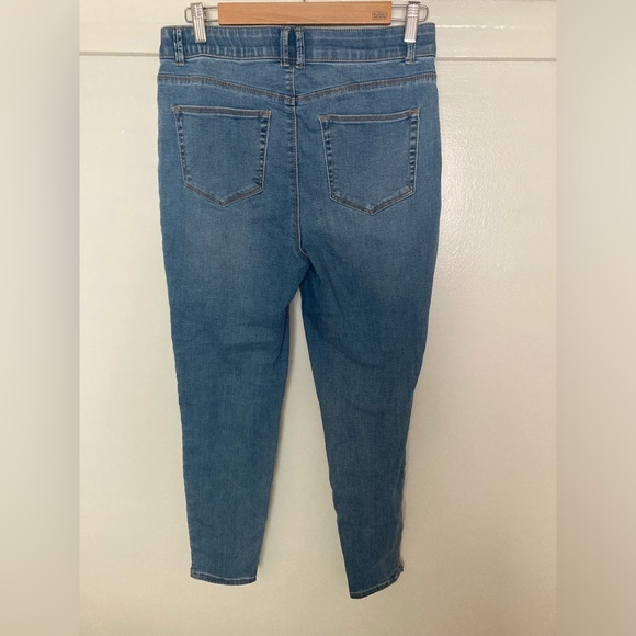 Knox Rose Denim side tribal boho embroidered pattern denim jeans pants size 12 - Picture 3 of 7